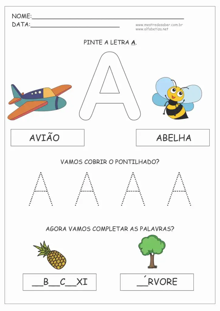 Letra A - Apostila Educação Infantil