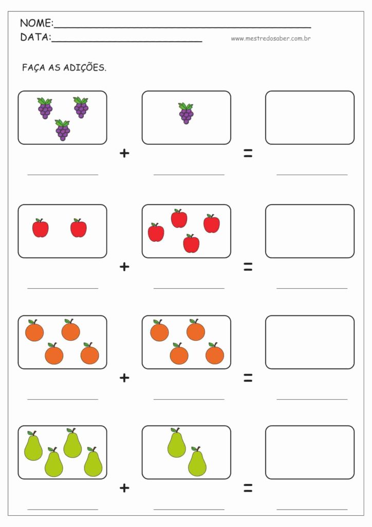 1 - Atividades de Matemática 1 ano