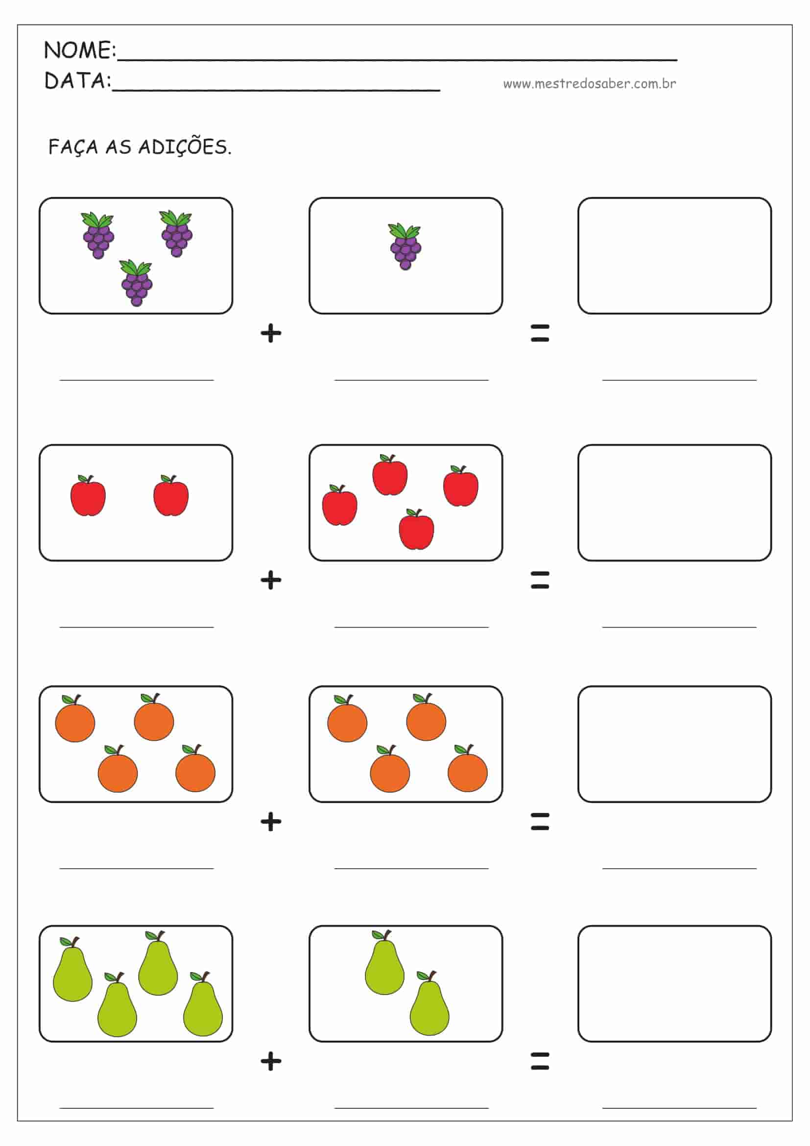 Atividades Matemática Para 1 Ano Educa