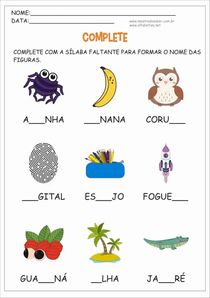 1 - Atividades para Imprimir Educação Infantil