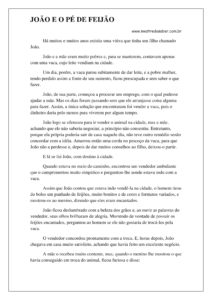 1 - História João e o Pé de Feijão