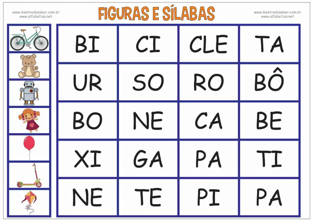 1 - Jogos de Alfabetização para Imprimir