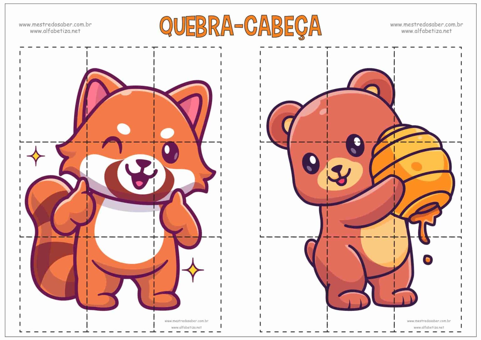 Quebra-Cabeça Educação Infantil - Alfabetização Mestre do Saber