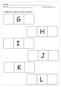 10 - Atividade Alfabeto