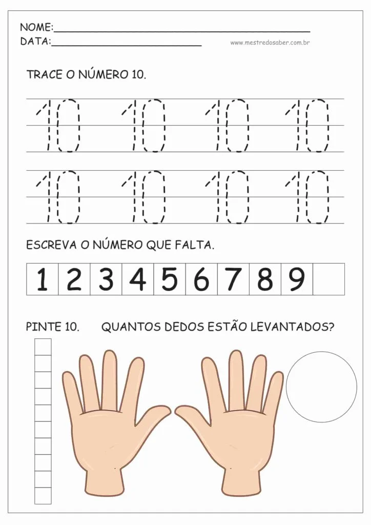 10 - Atividades de Educação Infantil e Números