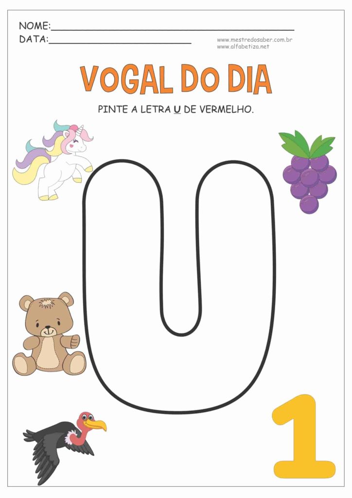 10 - Atividades Educação Infantil 4 anos - Vogais