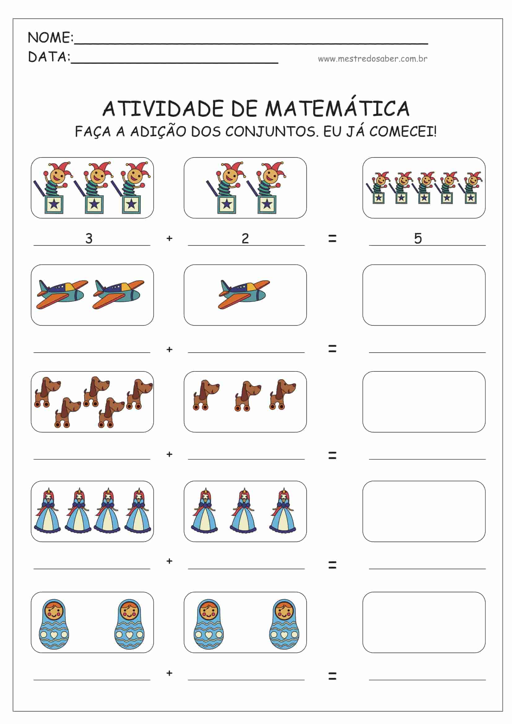 Jogos de Matemática para Imprimir - Atividades para Educação