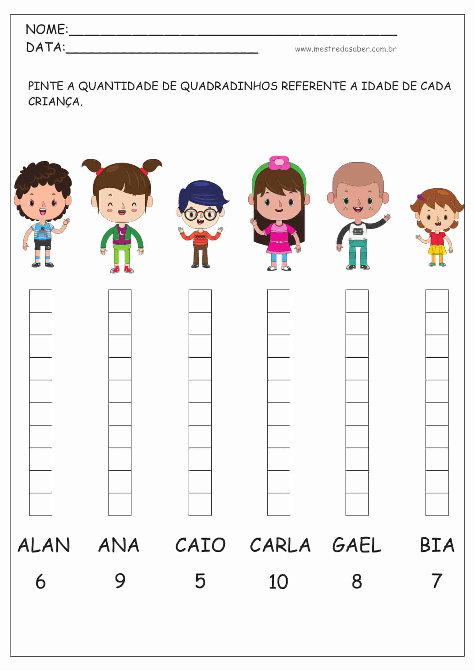 Atividades de Matemática 1° Ano para Imprimir