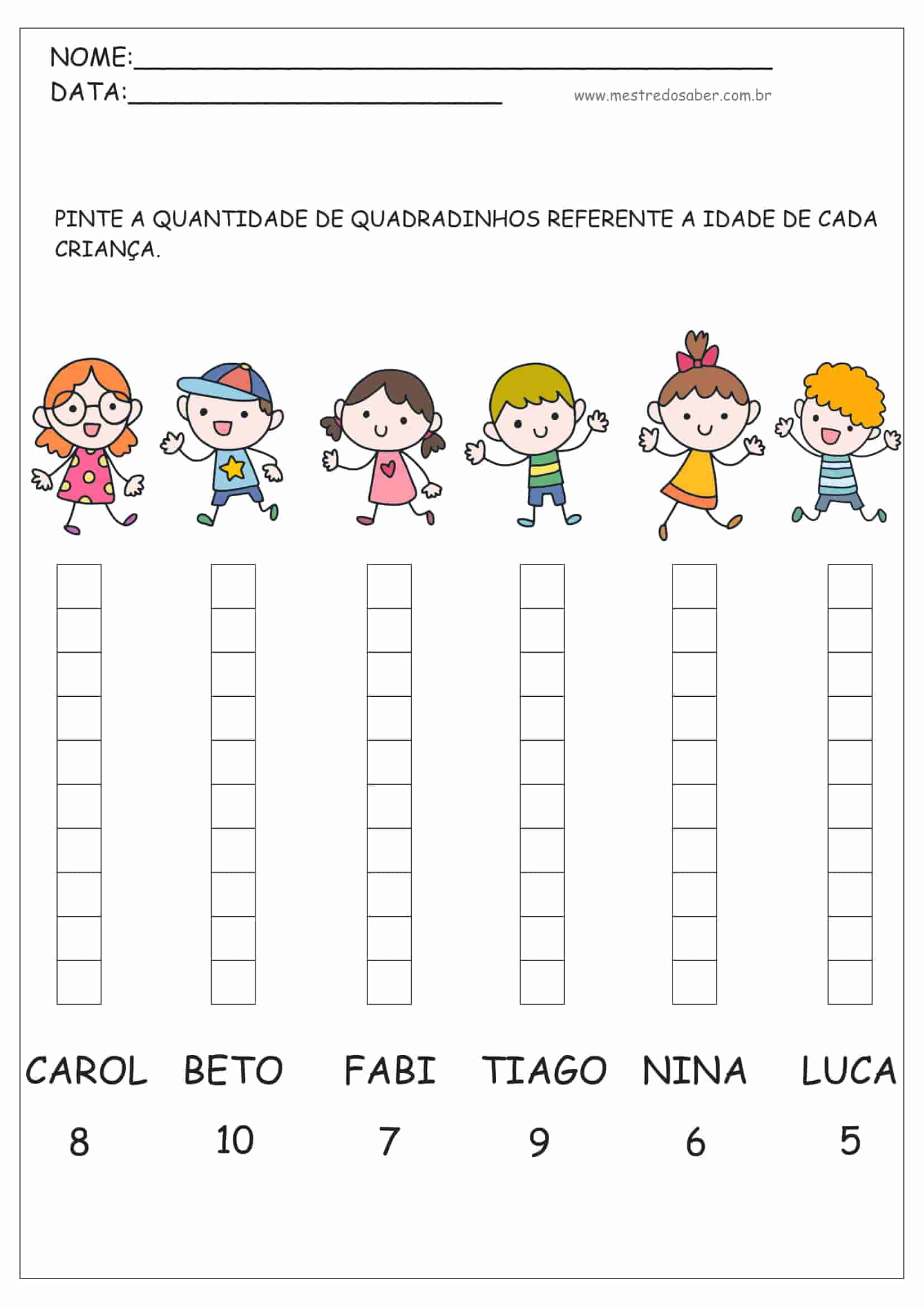 Atividades de Matemática 1º ano