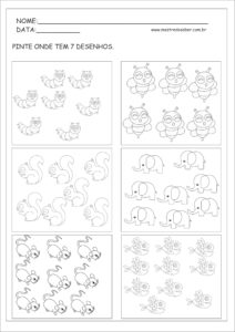 17 - Atividade de Matemática Educação Infantil