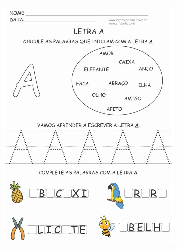 2 - Apostila de Alfabetização