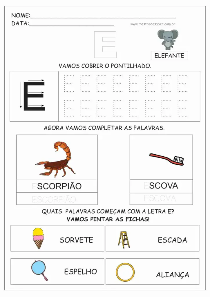 2 - Atividades de Alfabetização para Educação Infantil