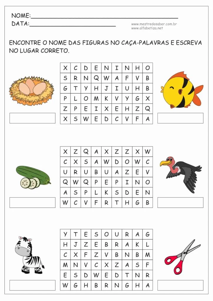 Caça-palavras simples 1 worksheet