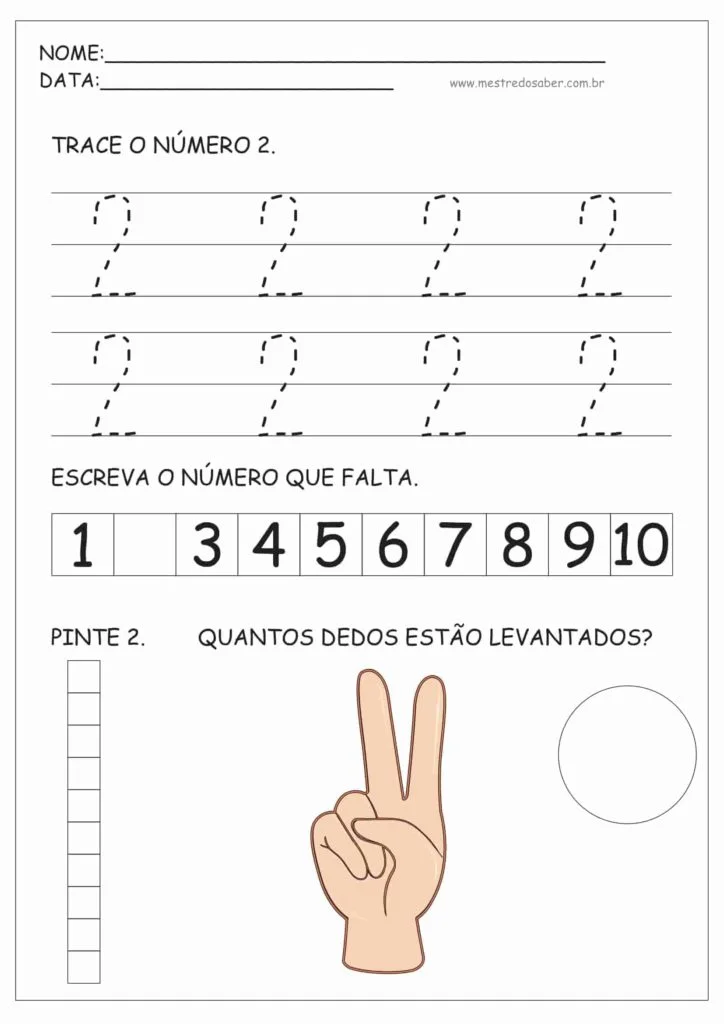 Atividades de Educação Infantil e Números 5 2 - Atividades de Educação Infantil e Números