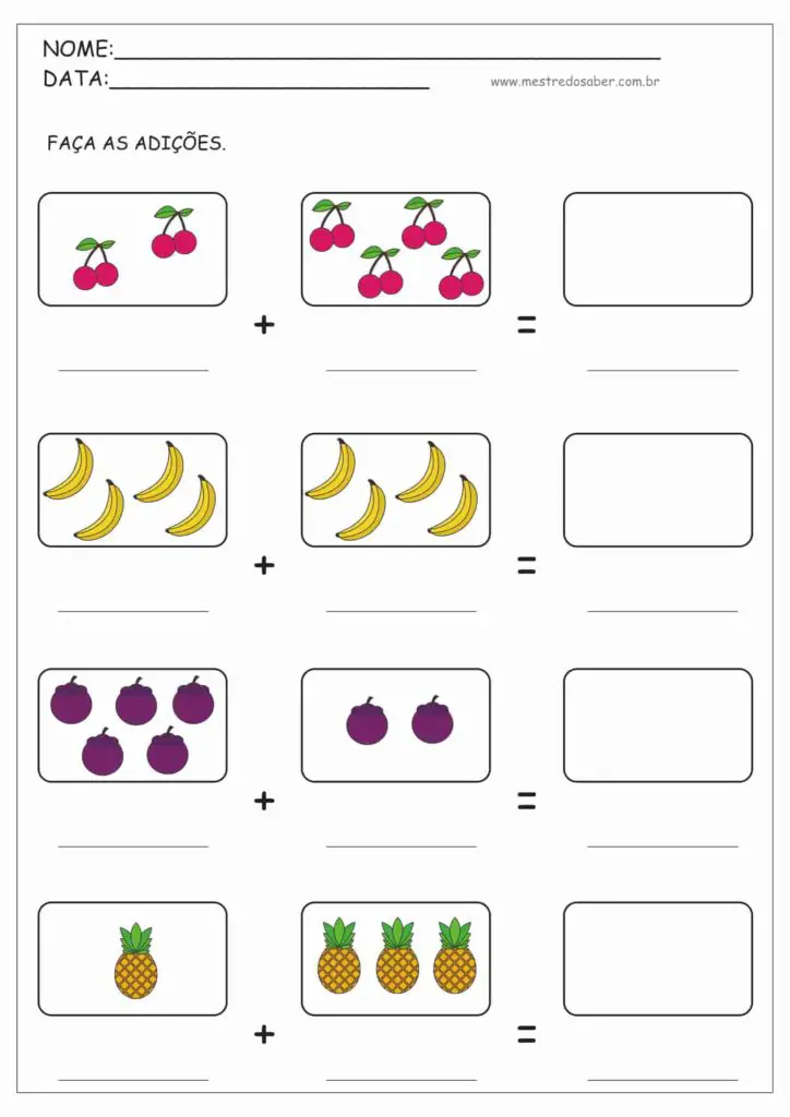 2 - Atividades de Matemática 1 ano