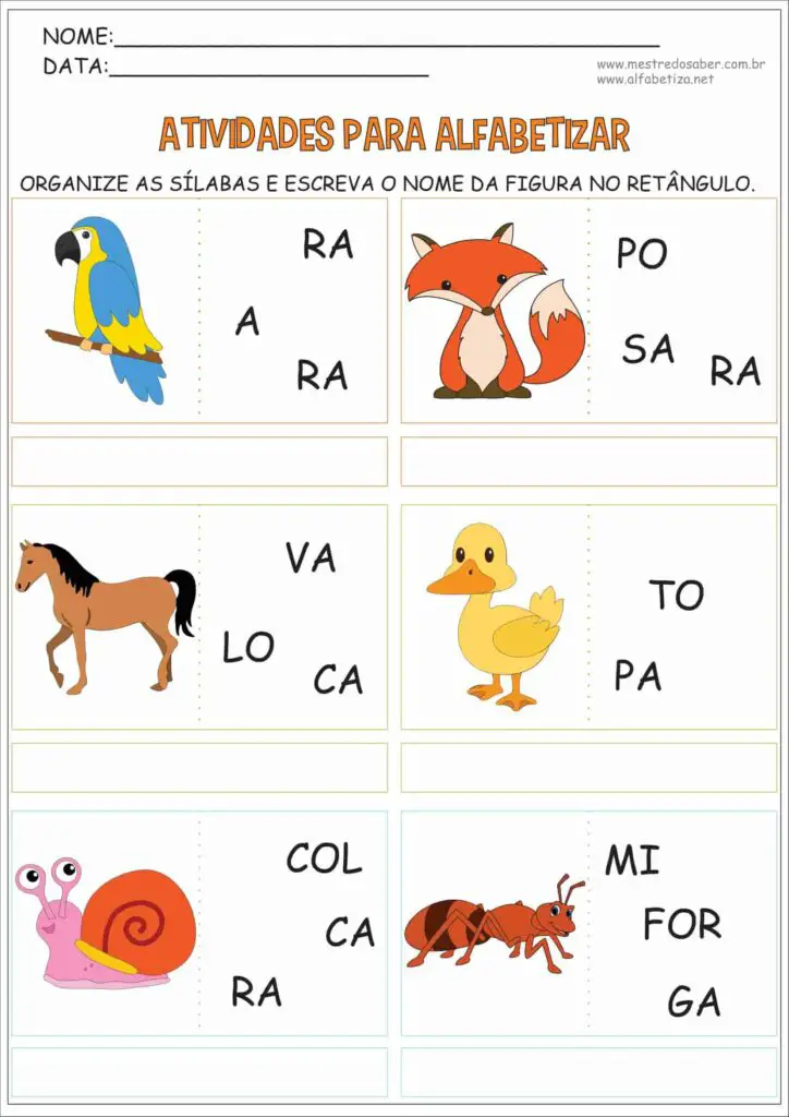 2 - Atividades para Alfabetizar