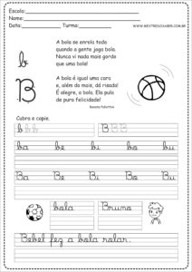 2 - Caderno de Caligrafia letra B