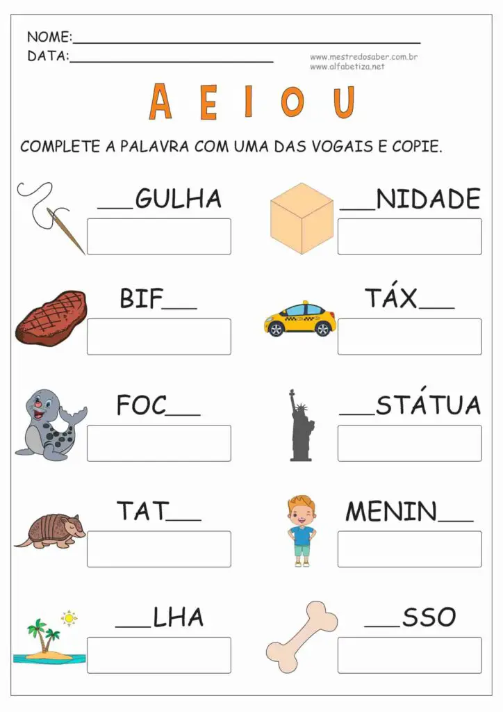 2 - Educação Infantil Atividades de Alfabetização