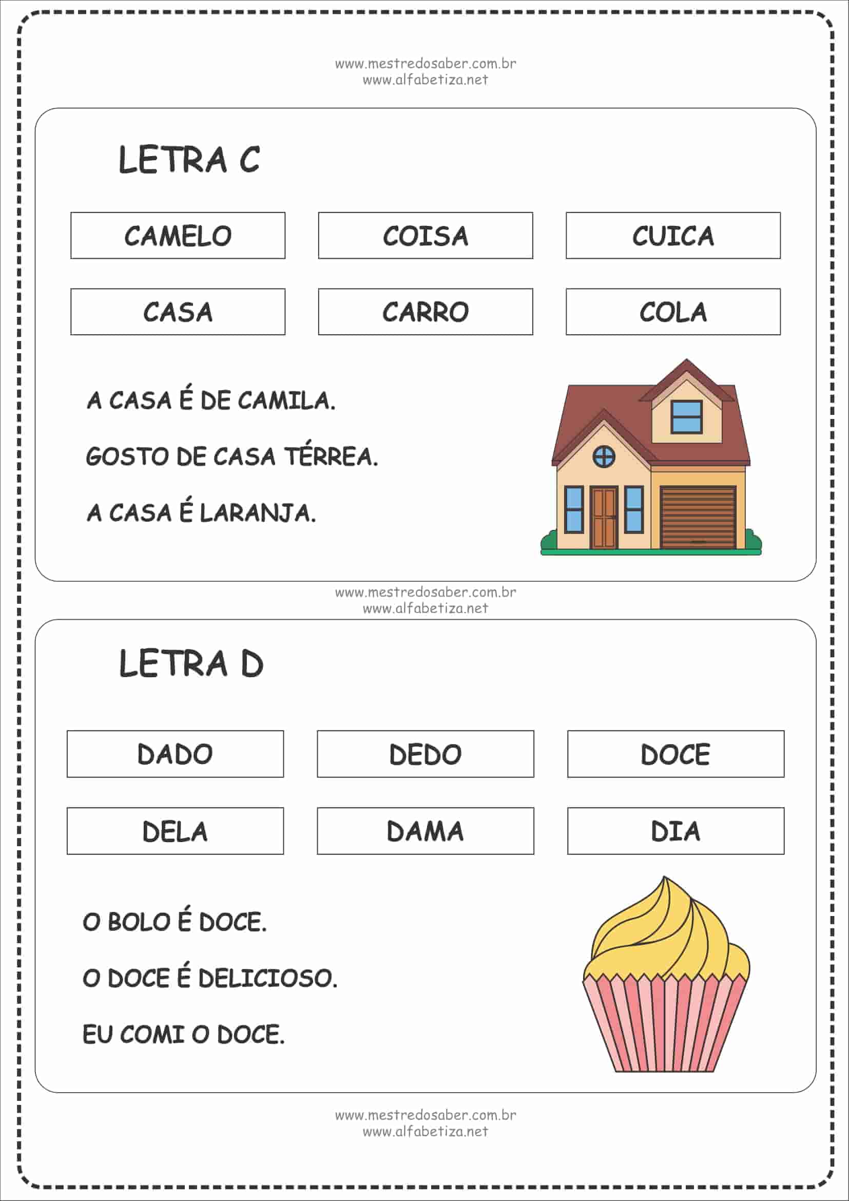 Ficha De Leitura 1 Ano Mestre Do Saber Atividades De Alfabetização