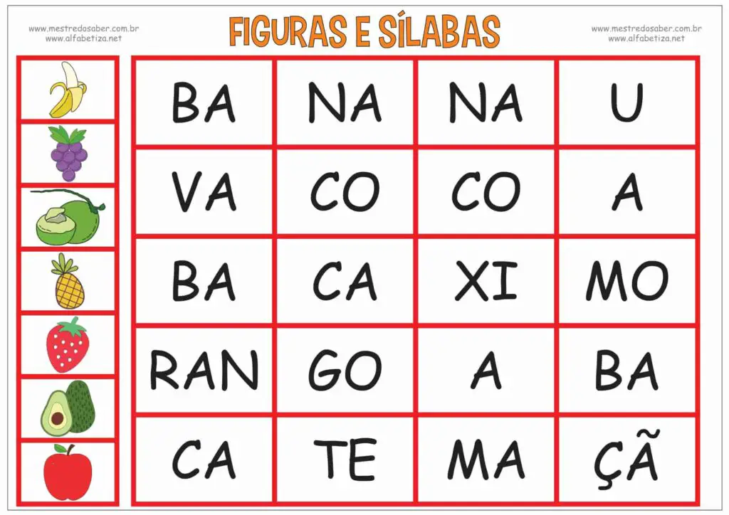 2 - Jogos de Alfabetização para Imprimir