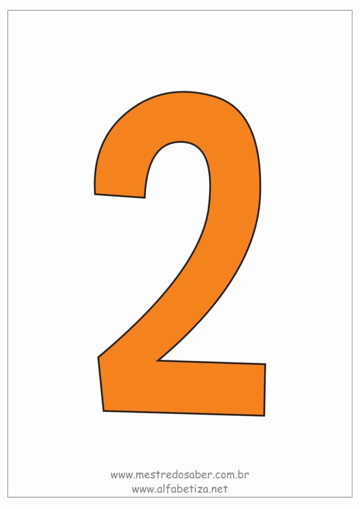 2 - Molde de Números - Número 2