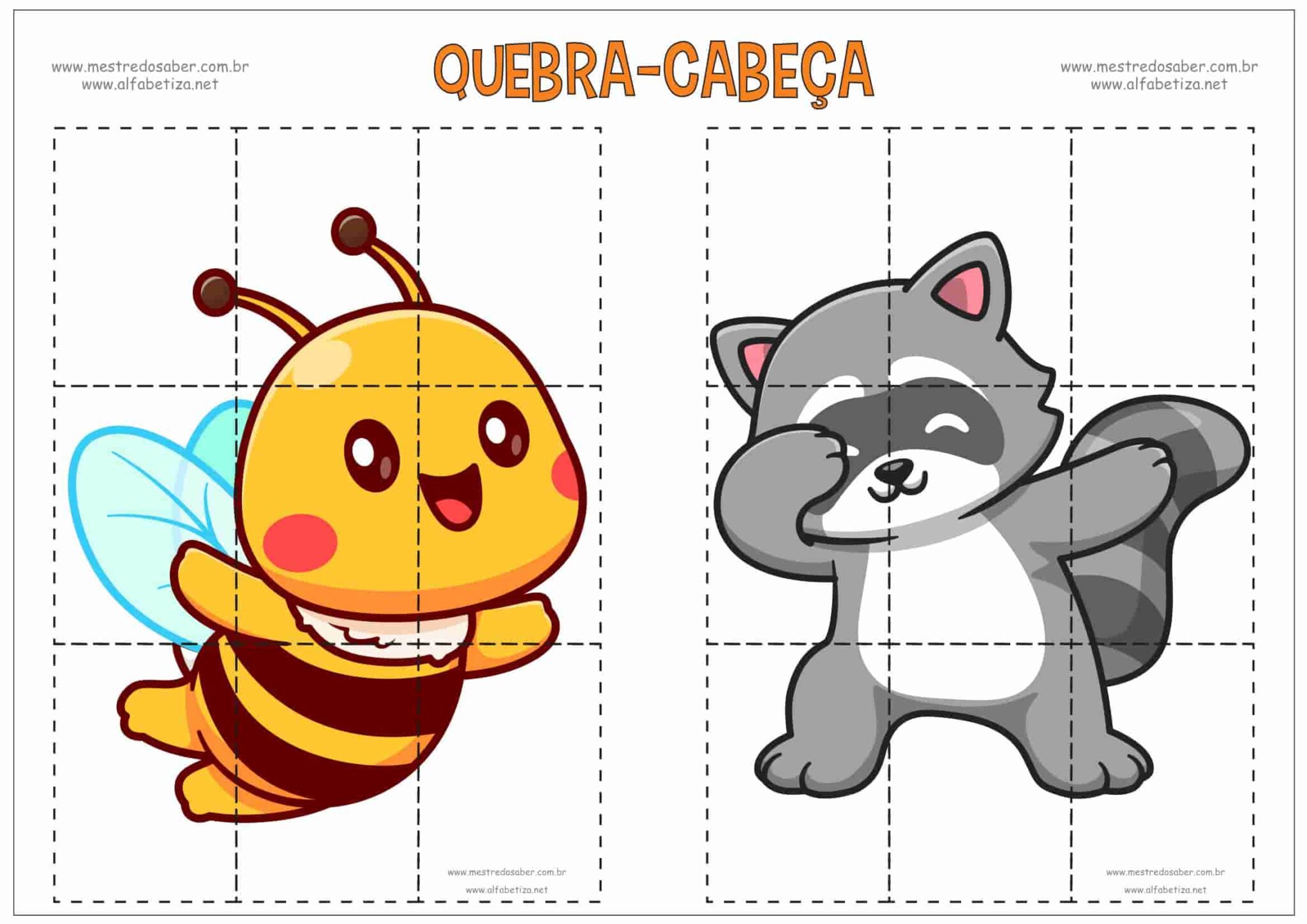 Quebra-Cabeça Educação Infantil - Alfabetização Mestre do Saber