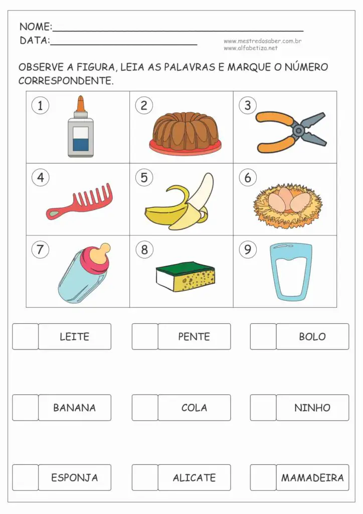 2 - Tarefa de Português 2º ano