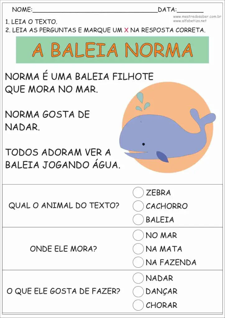 Texto Alfabetização: atividades simples e divertidas 5 2 - Texto Alfabetização - Mestre do Saber