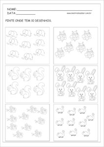 20 - Atividade de Matemática Educação Infantil