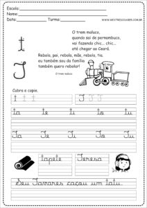 20 - Caderno Caligrafia letra T