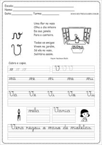 22 - Caderno Caligrafia letra V