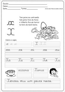 24 - Caderno Caligrafia letra X