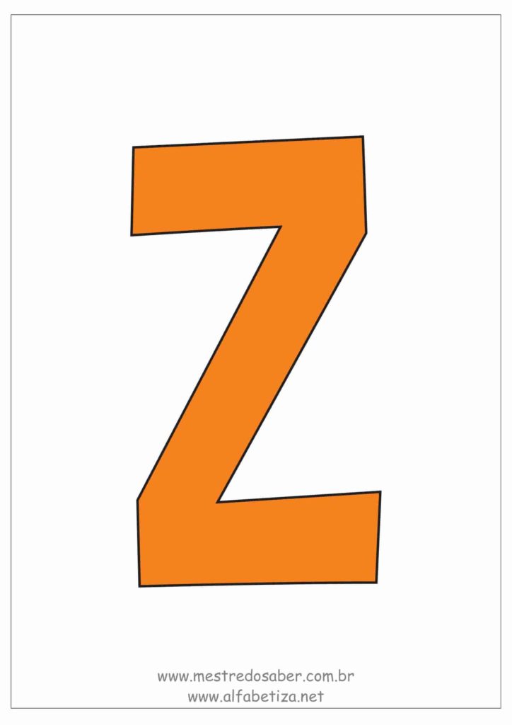 Moldes de Letras para Imprimir - Letra Z