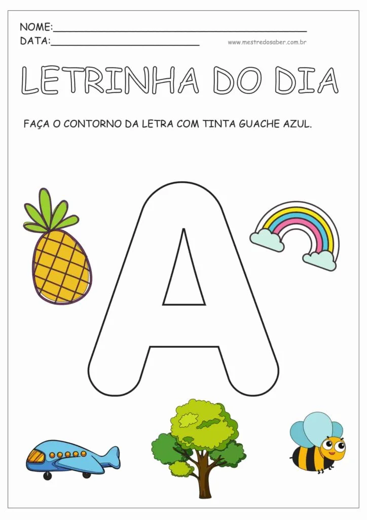 Atividades com a Letra A 6 3 - Atividades com a letra A