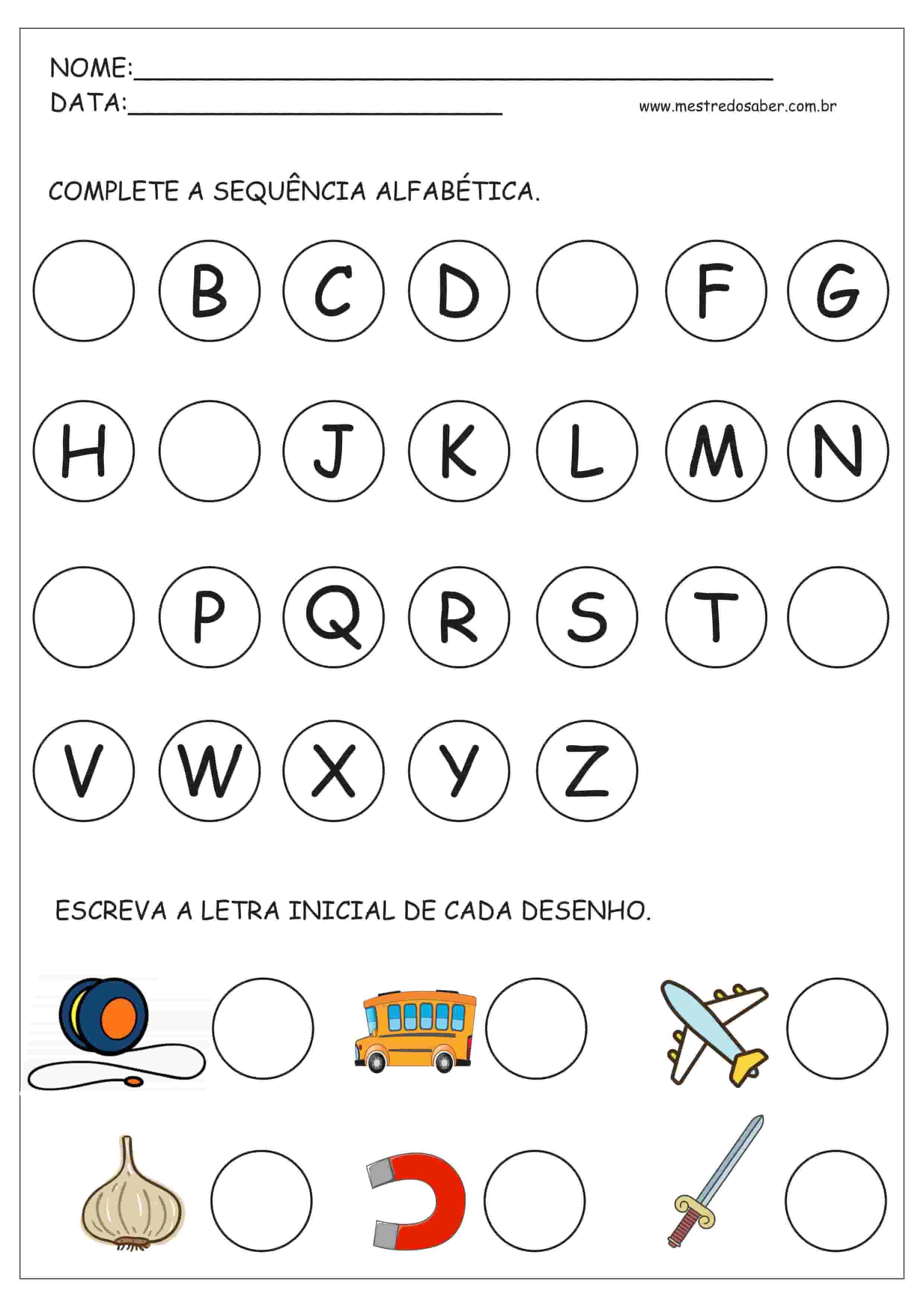 Blog Professor Zezinho Atividade Alfabeto Para Imprimir