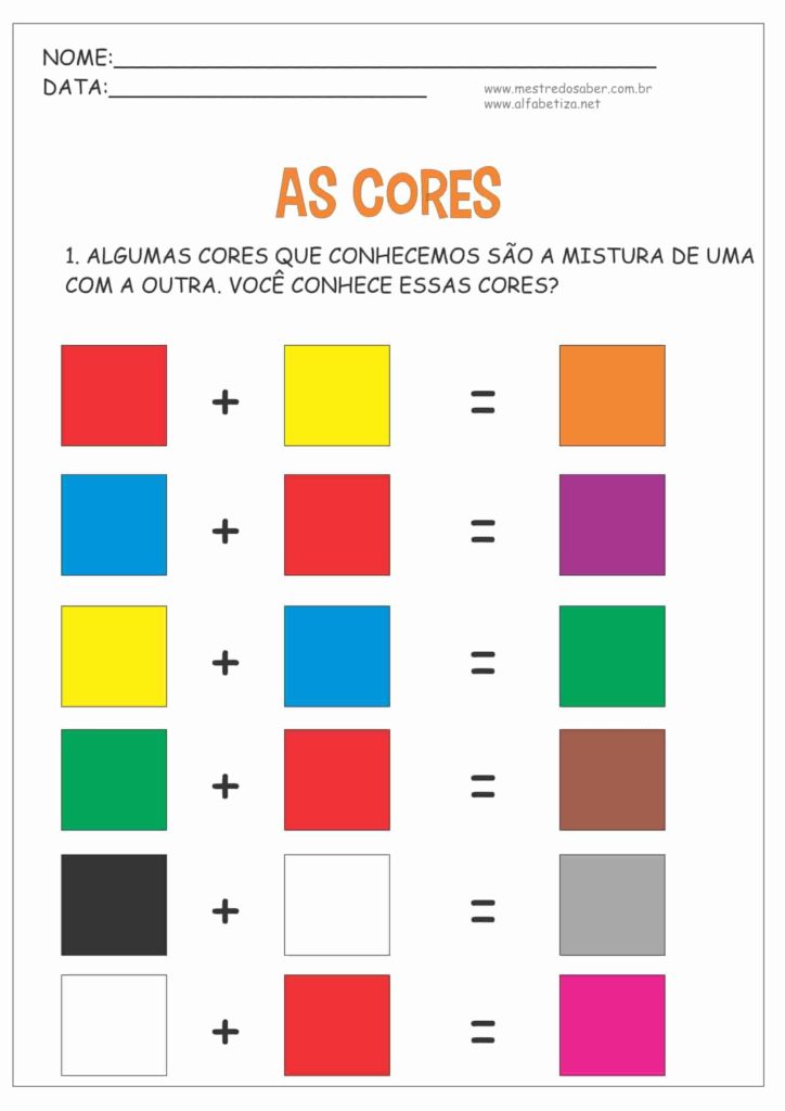 3 - Atividades com Cores