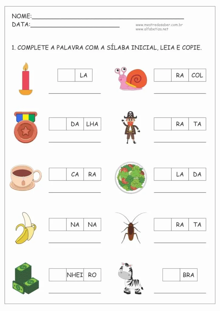 Atividades  Atividades de alfabetização, Atividades alfabetização