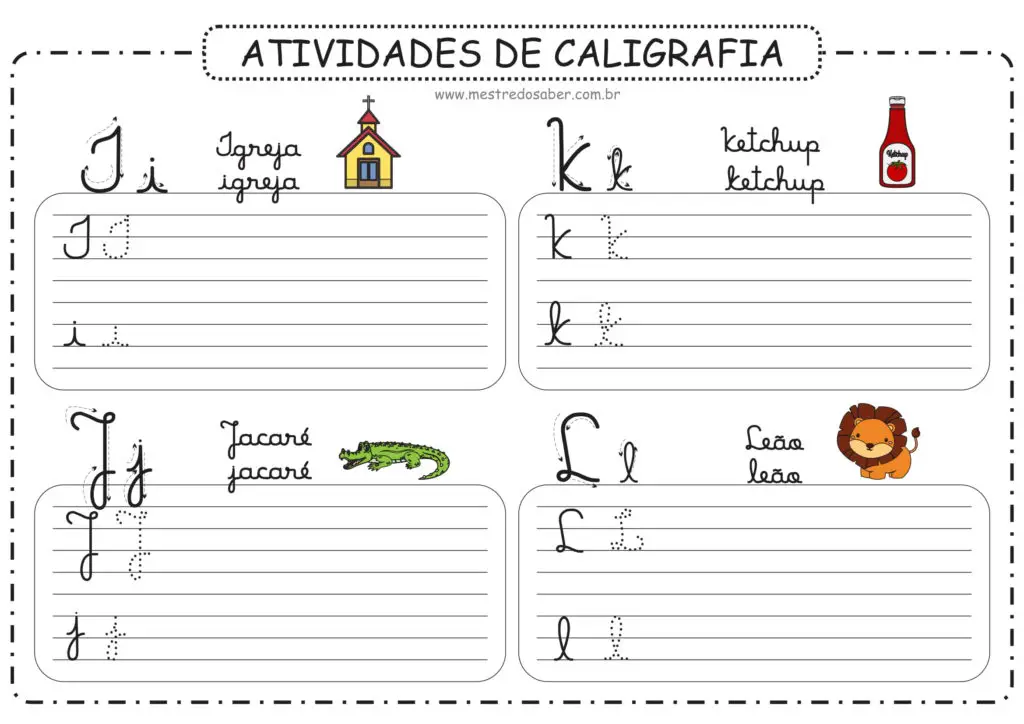 3 - Atividades de Caligrafia