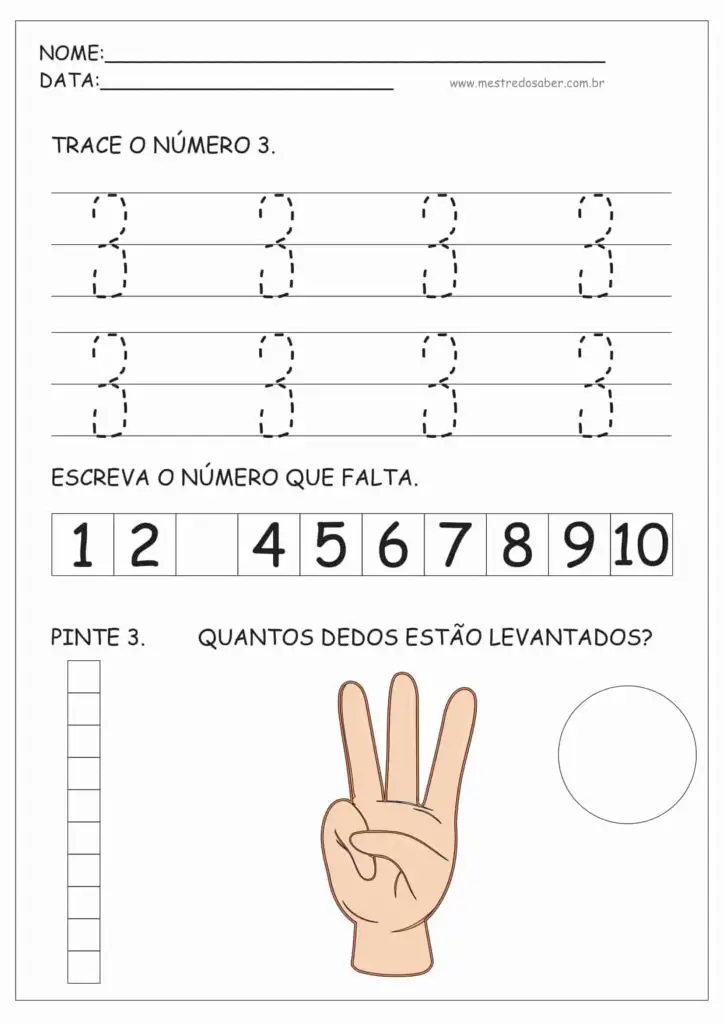 3 - Atividades de Educação Infantil e Números