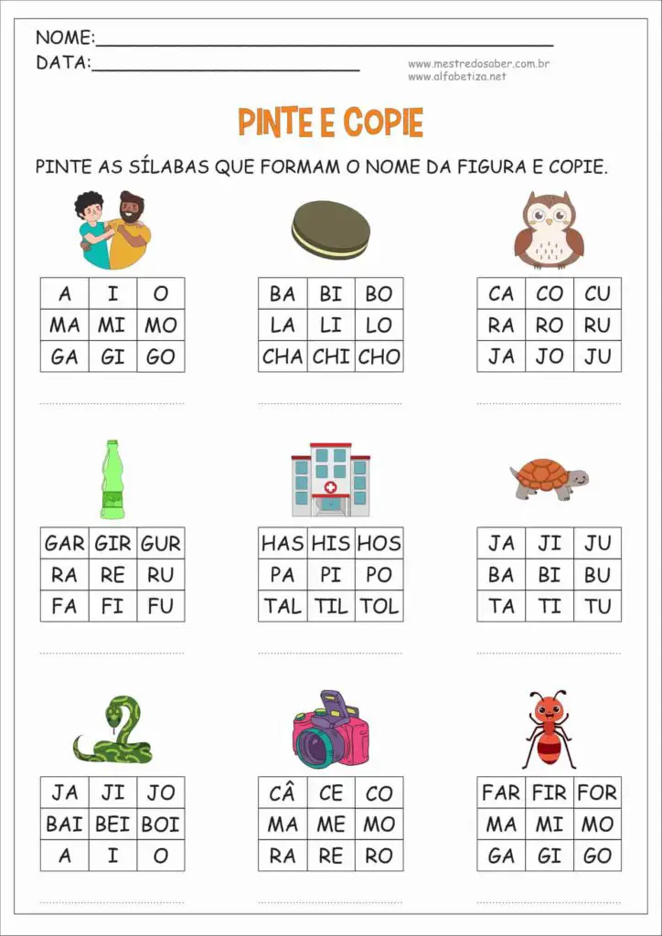 3 - Atividades para Imprimir Educação Infantil