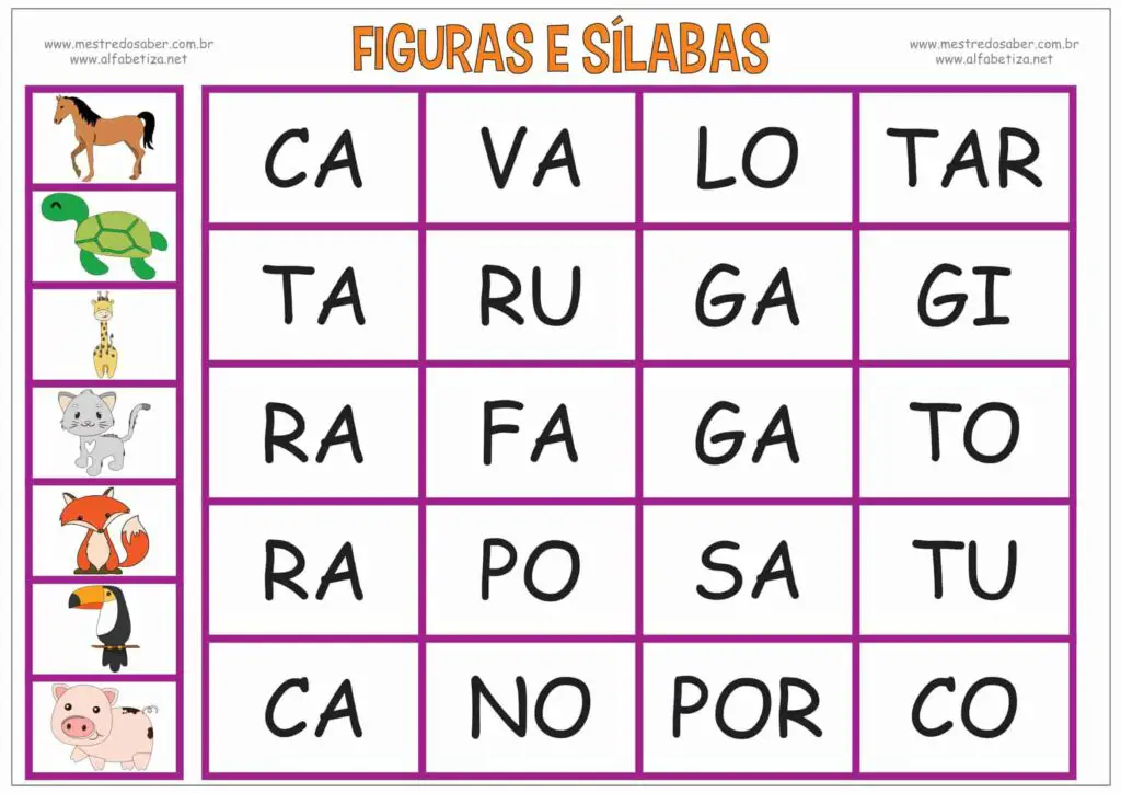 3 - Jogos de Alfabetização para Imprimir