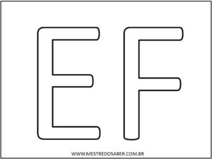 3 - Molde de Letras Grandes