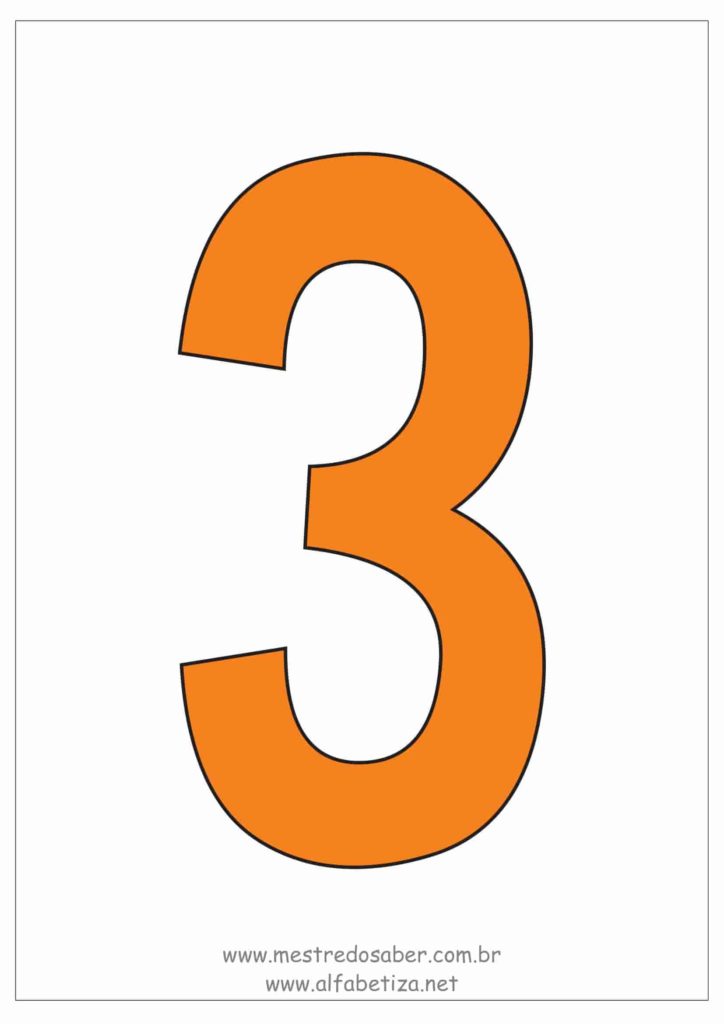 3 - Molde de Números - Número 3