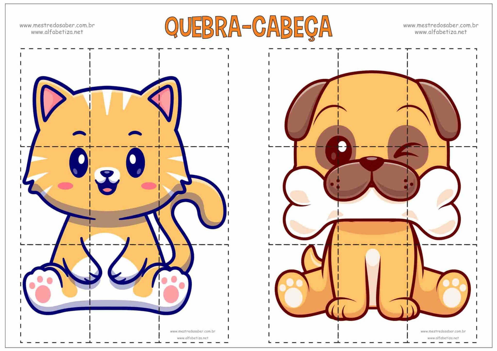 Quebra-Cabeça Educação Infantil - Alfabetização Mestre do Saber