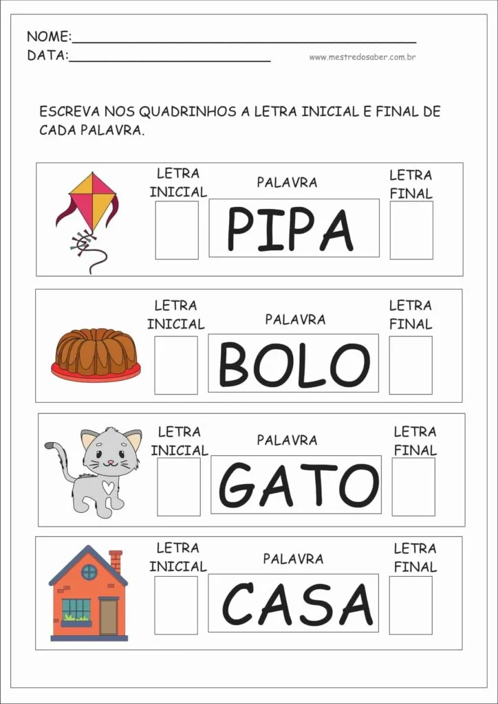 Atividade para Crianças 7 4 - Atividade para Crianças