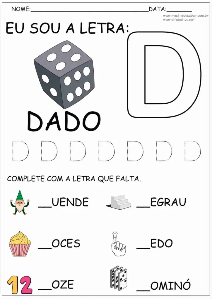 Atividades com as Letras do Alfabeto Educação Infantil 7 4 - Atividades com as Letras do Alfabeto Educação Infantil