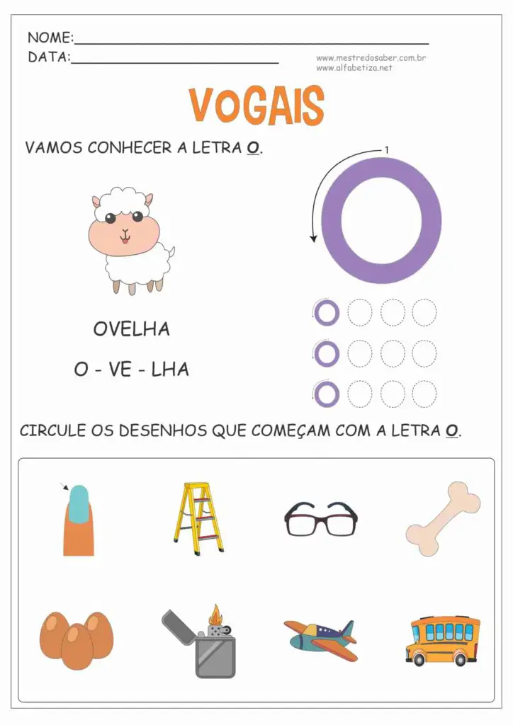 4 - Atividades de Alfabetização Vogais