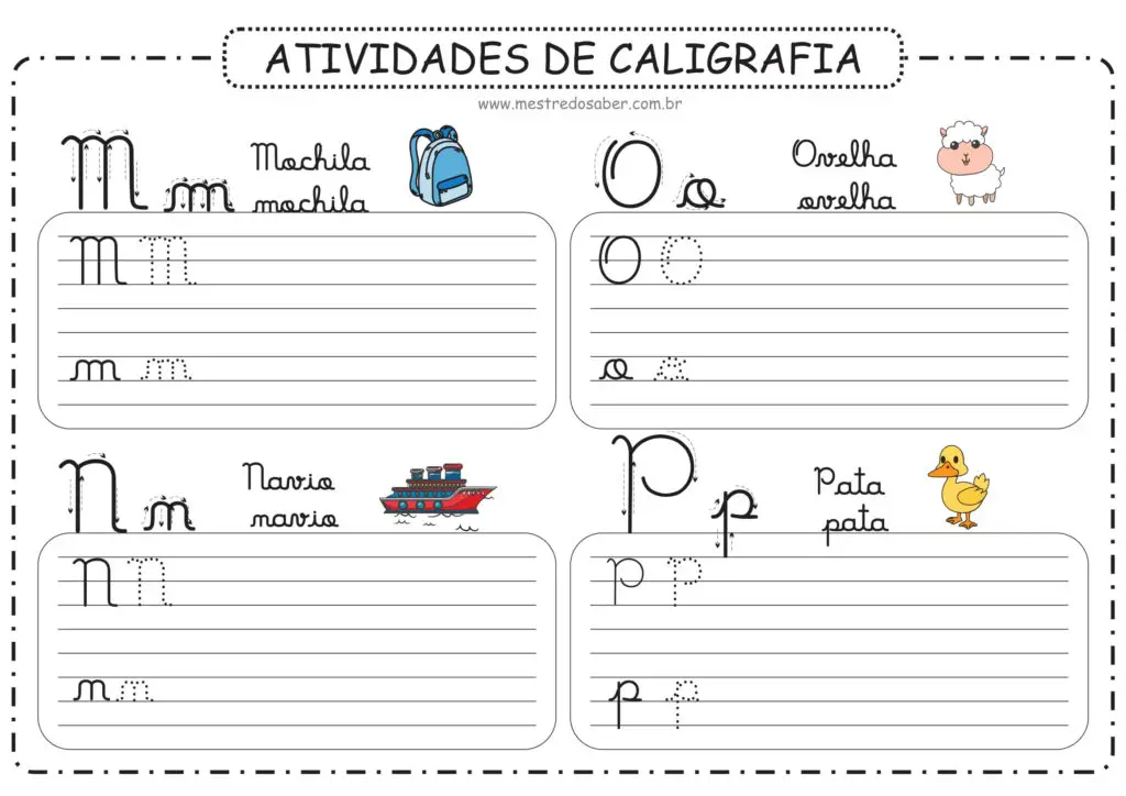 4 - Atividades de Caligrafia