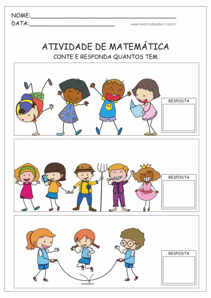 4 - Atividades de Matemática Educação Infantil