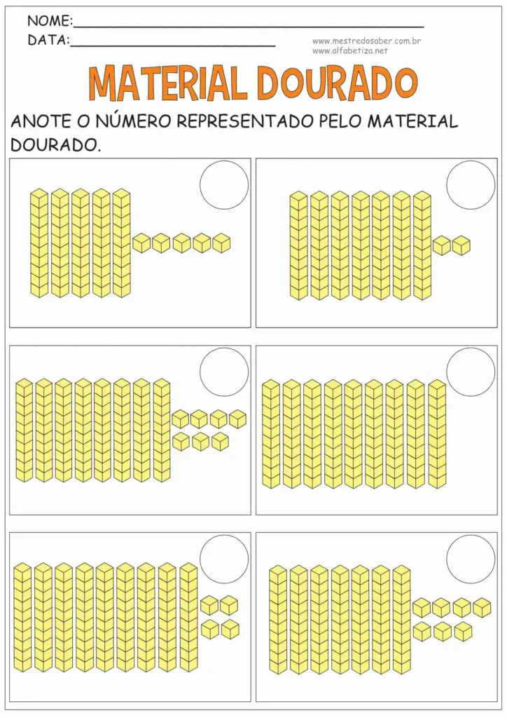 Atividades Material Dourado 7 4 - Atividades Material Dourado - Mestre do Saber